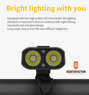 Front light Luces EXTERNAS 1 ideal for dark road electric scooter or bicycle