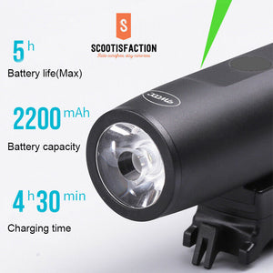FRONT OR REAR LIGHT LED HEADLIGHT FOR ELECTRIC SCOOTER AND BICYCLE