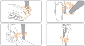 CABLE LOCK 5-DIGIT COMBINATION FOR XIAOMI NINEBOT SEGWAY PURE ELECTRIC SCOOTER AND BIKES