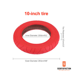 OUTER TYRE 10" RED FOR XIAOMI M365/ 1S/ PRO/ PRO2/ LITE ELECTRIC SCOOTER