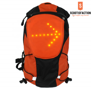 Led turn signal backpack for Electric scooter Xiaomi Ninebot or Bicycle riders