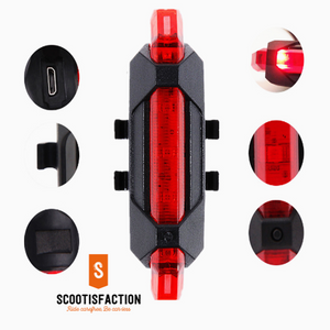 Warning flashlight for Electric scooter Xiaomi Ninebot Pure Kugoo Kaboo