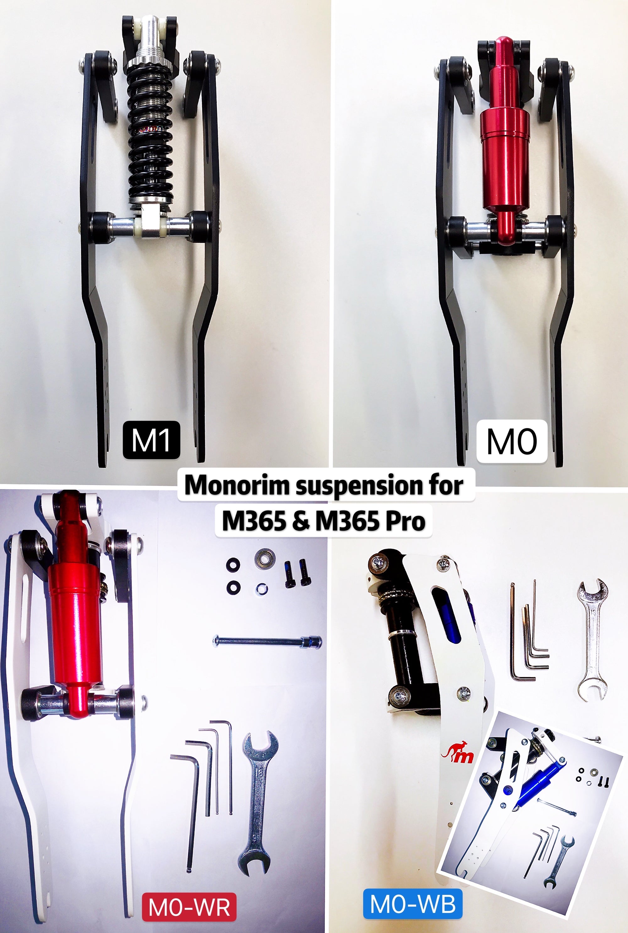 MONORIM GENUINE SUSPENSION UPGRADE FOR XIAOMI M365/ 1S/ PRO/ PRO2/ LITE ELECTRIC SCOOTER