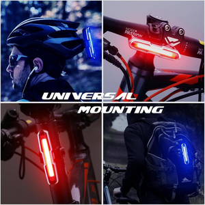 SAFETY WARNING LED WATERPROOF REAR LIGHT FOR ESCOOTER AND BICYCLE
