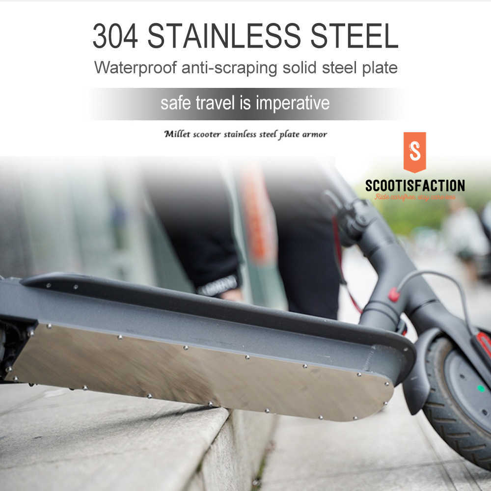 COVER STAINLESS BATTERY BOTTOM PROTECTION FOR XIAOMI M365/1S/ PRO/ PRO2/ LITE ELECTRIC SCOOTER