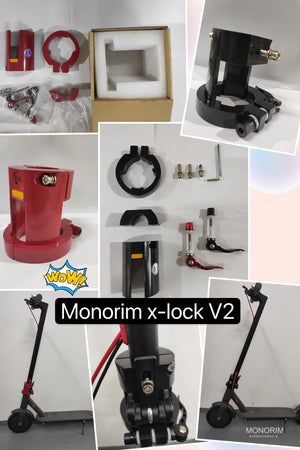 MONORIM GENUINE X-LOCK UPGRADE BLACK OR RED FOR XIAOMI M365/ 1S/ PRO/ PRO2/ LITE